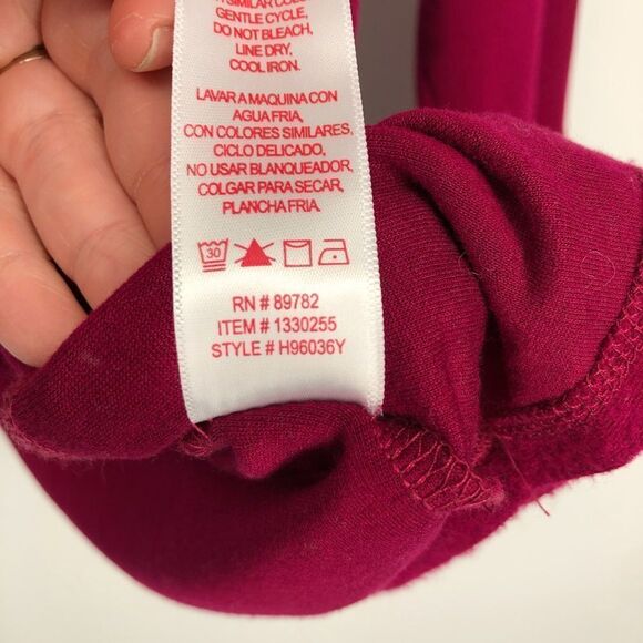 JOSIE NATORI Pink Henley Pajama Shirt Size Womens Medium - Picture 7 of 7